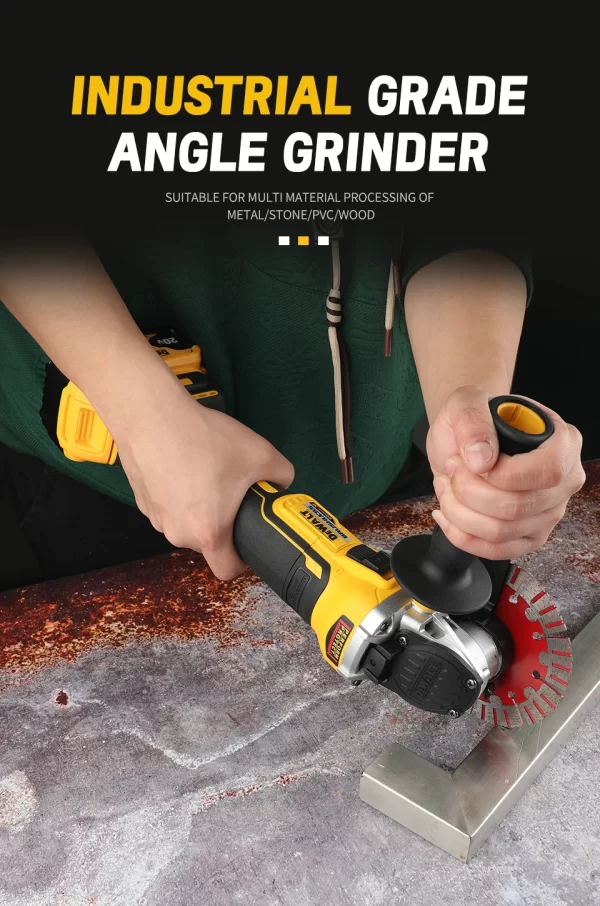 DEWALT DCG405 125mm 18V Lithium Battery Brushless Flat Head Angle Grinder - Image 8