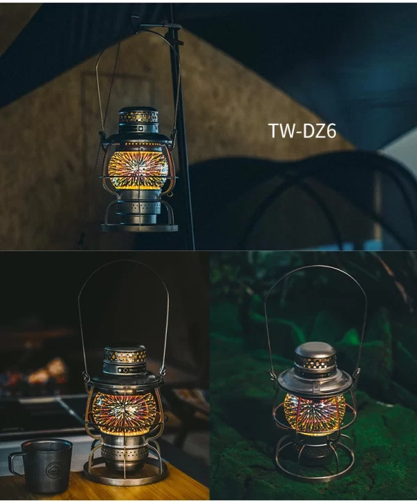 ThousWinds Railroad Camping Lantern Outdoor Lights Emotion Vintage Kerosene Oil Lamp - Image 45