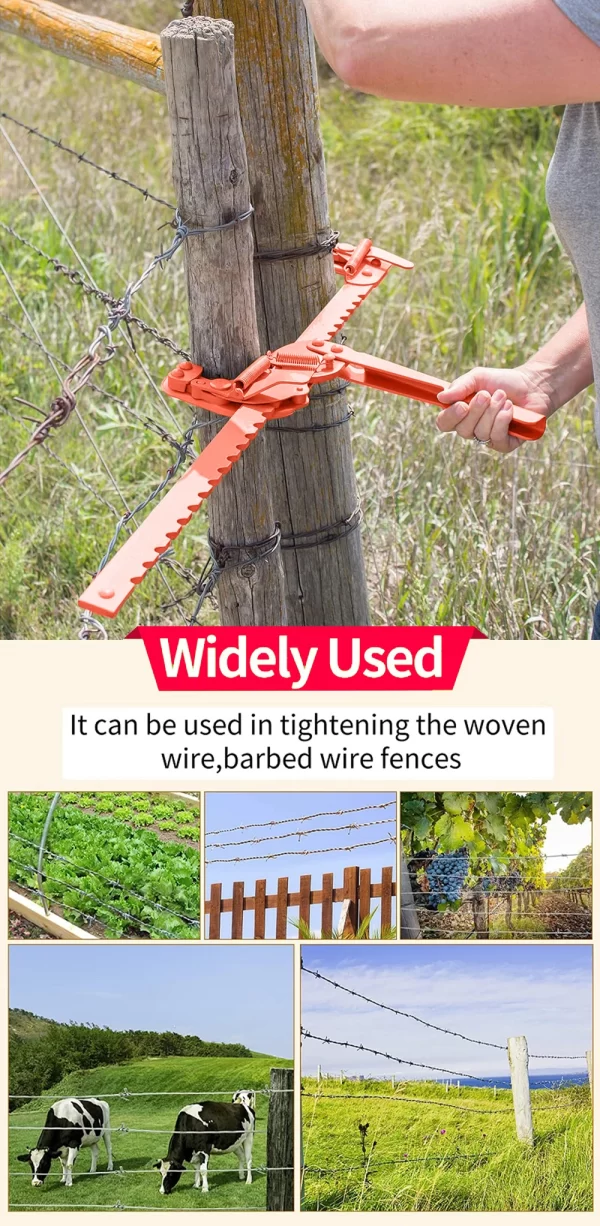 Fence Wire Tighten Tool Patio Lawn Agricultural Fencing Stretcher - Image 10
