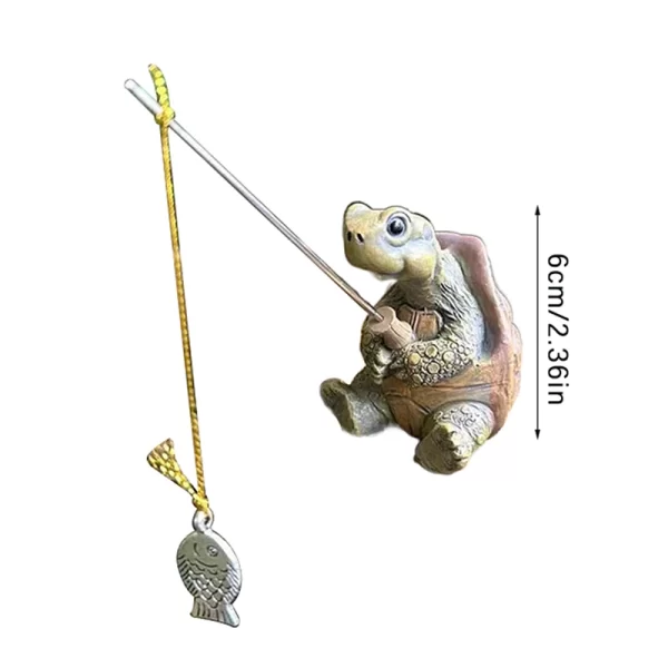 Creative Rope Fishing Turtle Statue - Image 6