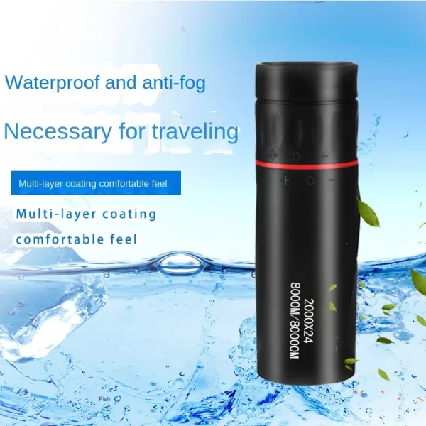 2000x24 HD Monocular Telescope Mini Portable Mobile Phone Telescope with Holder - Image 6