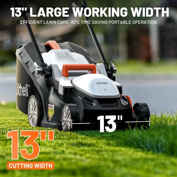 Cordless Lawn Mower 13 Inch, U20 Handy+ 20V Electric Lawn Mowers Portable Battery Included - Image 8