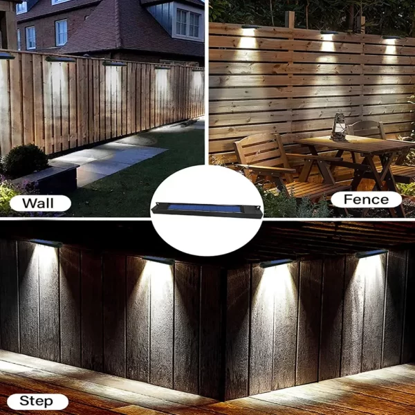 1/2/4 PCS  Solar Wall Light 4/8LED - Image 16