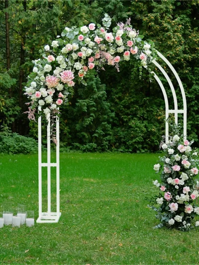 Large White Wedding Arch Stand 3 Layer