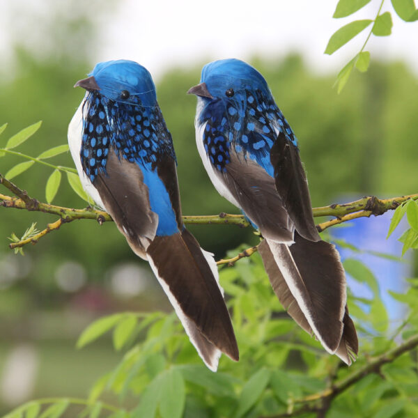1PC Artificial Feather Bird Garden Floral Decoration Bird Foam Feather Products Fake Sparrow - Image 13