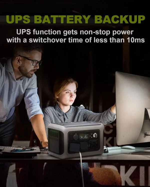 ALLPOWERS R600 Solar Generator with SolarPanel (Optional), 600W 299Wh LiFePO4 Portable Power Station - Image 3
