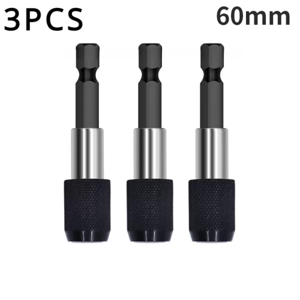1PC/2PCS/3PCS 1/4 Inch Quick Hex Shank Release Magnetic Electric Screwdriver Extension Bit Holder - Image 15