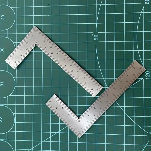 Mini Stainless Steel L-Shaped Double-Sided Precision Scale Ruler - Image 10