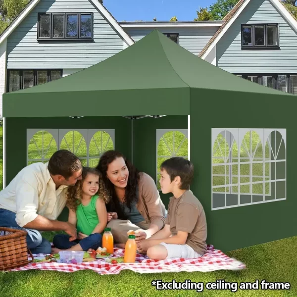 Outdoor Canopy Tent Cloth 2x3m Instant Canopy Tent Sidewalls Transparent Window Design - Image 17