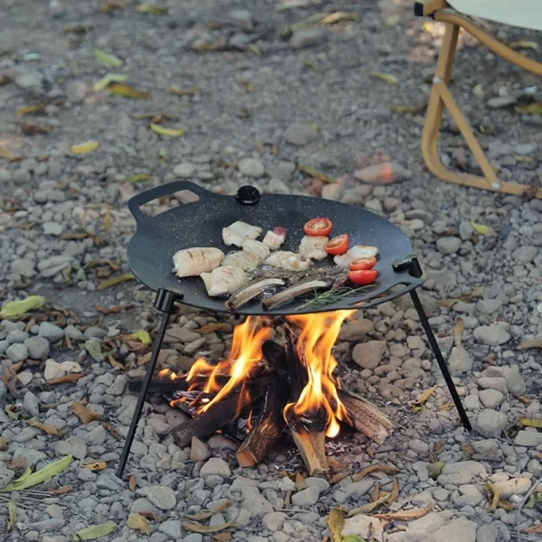 Portable Detachable Vertical Tripod Grill Barbecue Grill Bracket Barbecue Grill Tripod Stand - Image 3