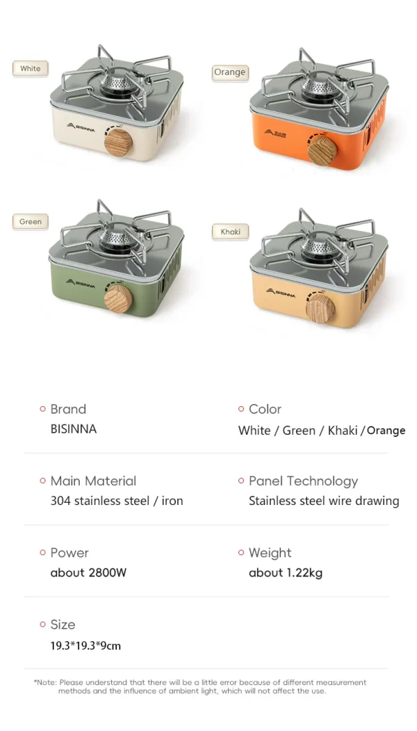 BISINNA Camping Gas Stove 2800W High Firepower - Image 20