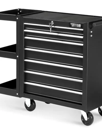 Rolling Tool Chest Tool Box with 7 Drawers & Wheels & Drawer Liners for Garage