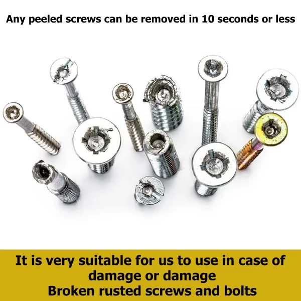 17Pcs Damaged Screw Extractor Drill Bit Set Hex Head Easy Out Bolt Extractor - Image 11