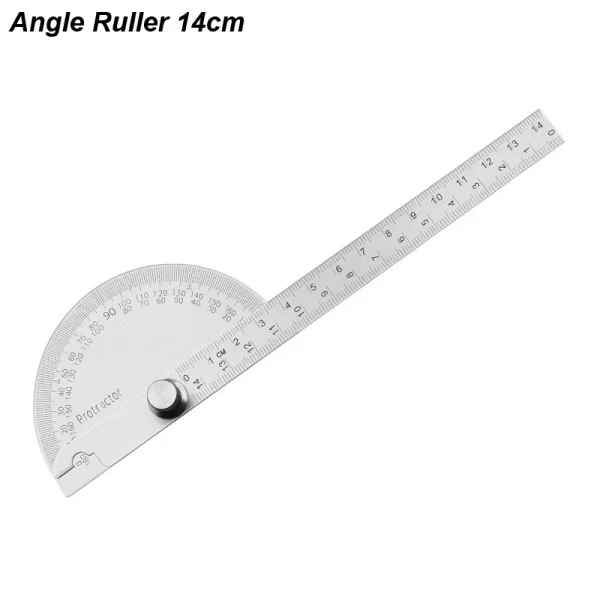 Angle Meter Measure Protractor Ruler Metal Finder 180 Degree Guage - Image 8