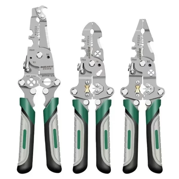 Electrician Wire Crimper Peeler Pliers Cables Stripping multifunctional Press Plier Terminal Crimping Gross Side Cutting Tool - Image 8