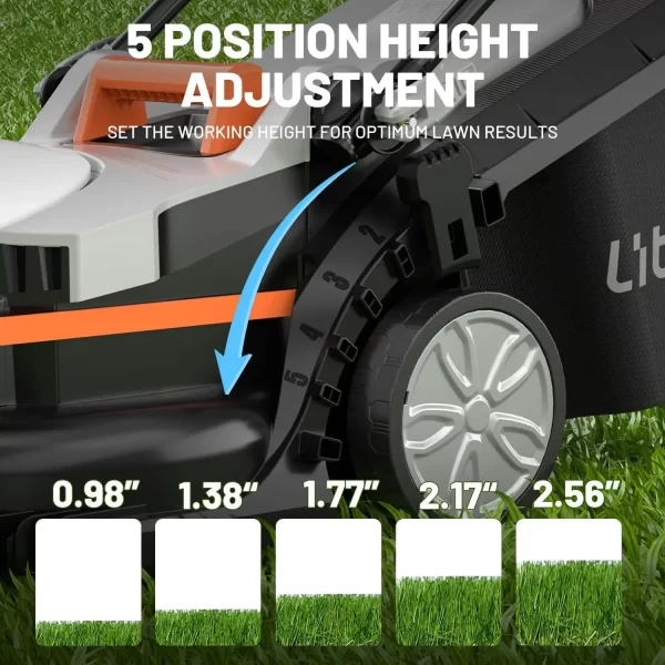 Cordless Lawn Mower 13 Inch, U20 Handy+ 20V Electric Lawn Mowers Portable Battery Included - Image 9