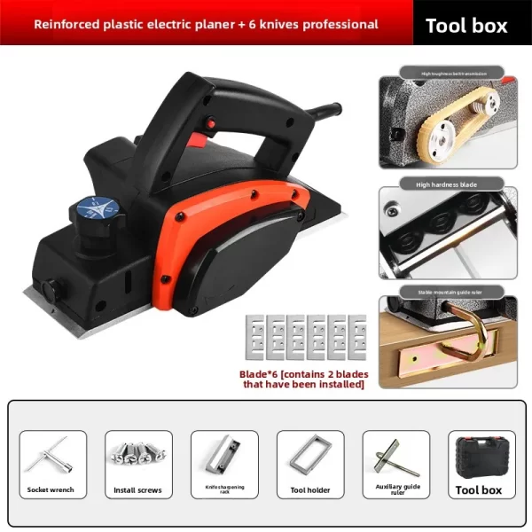 220V Multifunctional Woodworking Planer 1600W-2300W DIY Electric Planer - Image 13