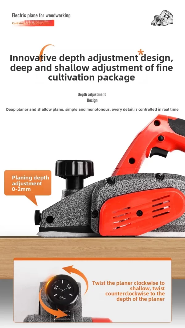 220V Multifunctional Woodworking Planer 1600W-2300W DIY Electric Planer - Image 31