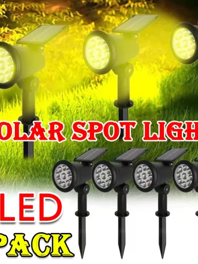 1~4Pack Solar Light Outdoor Adjustable 9LED Spotlight