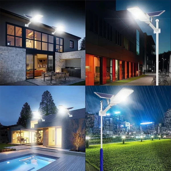 200W Outdoor Solar Street Light 6000mah Automatic Dusk to Dawn Street Light - Image 14