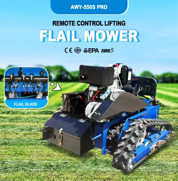 Powerful Gasoline Engine Remote Control Lawn Mower - Image 7