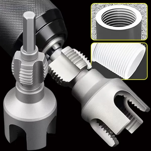 Steel Water Pipe Threader 4/6 Points Internal External Pipes Threading Tools