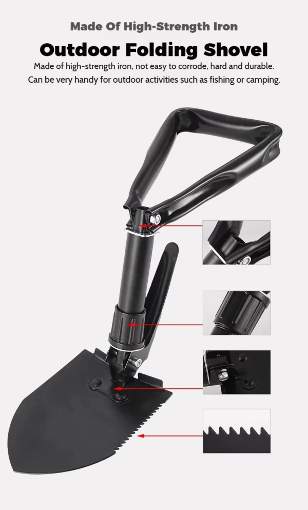 1pc Multifunctional Folding Shovel Survival Spade - Image 11