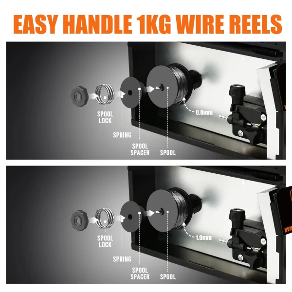 HZXVOGEN 3 in1 MIG/TIG/MMA Semi-Automatic Welding Machine HVM200 - Image 14