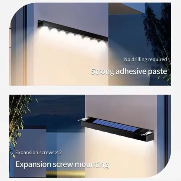 1/2/4 PCS  Solar Wall Light 4/8LED - Image 3