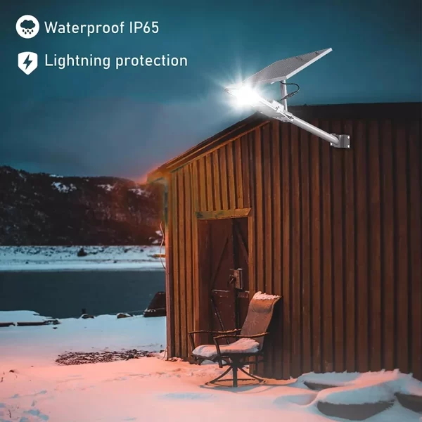 200W Outdoor Solar Street Light 6000mah Automatic Dusk to Dawn Street Light - Image 5