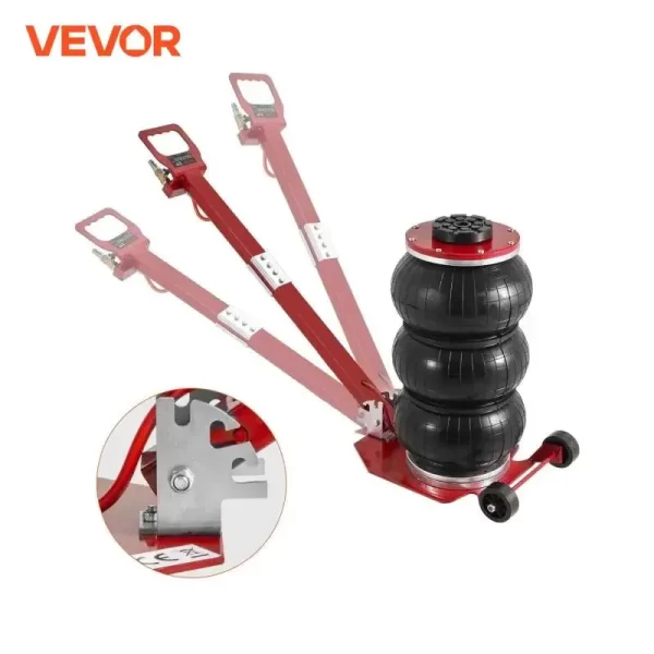VEVOR Pneumatic Jack 3 Ton/5 Ton Triple Bag Air Jack Quick Lift Heavy Duty Car Repair Jacks