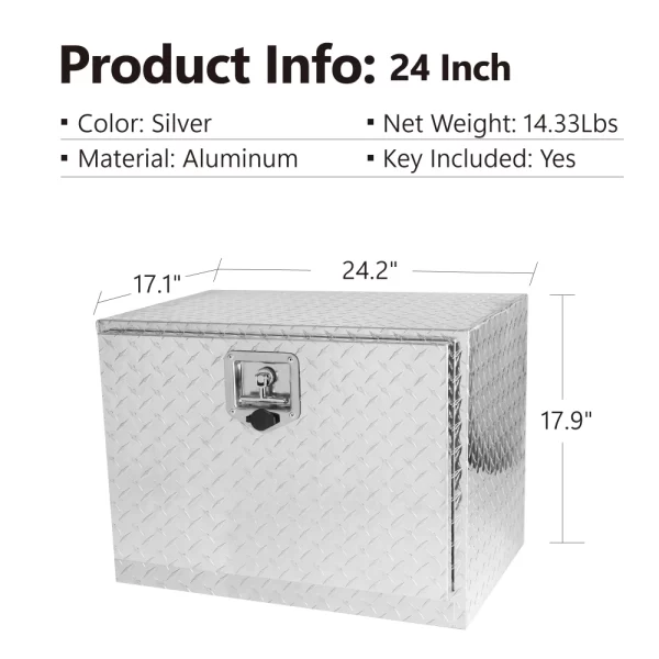 36 inch,24 inch,30 inch,18 inch, Heavy Duty Black Aluminum Tread Tool Box - Image 45