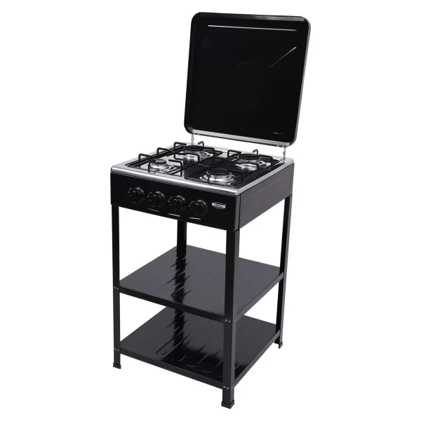 4 Burner Gas Stove Portable Outdoor Stove w/ Wind Blocking Cover , LPG Gas Stove - Image 7