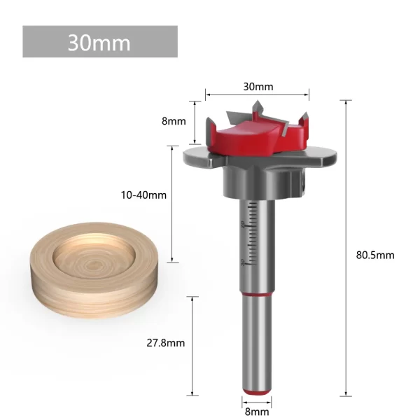 1/5PCS Positioning Hole Saw Kit Carbide Drill Bits Set - Image 11