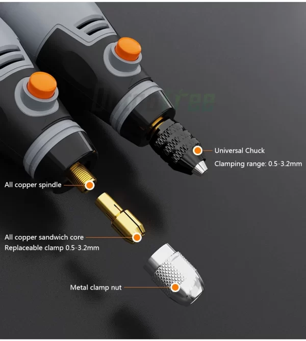 35W USB Cordless Rotary Tool Dremel DIY Mini Drill Engraving Pen - Image 21