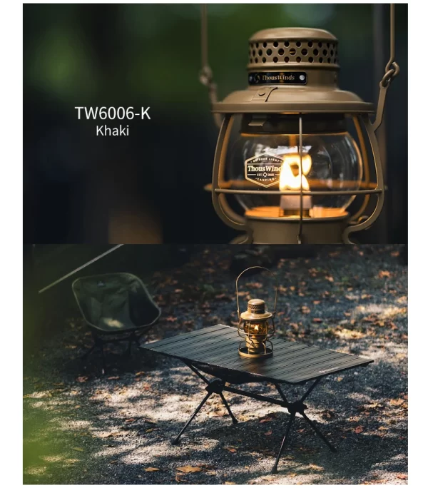 ThousWinds Railroad Camping Lantern Outdoor Lights Emotion Vintage Kerosene Oil Lamp - Image 35