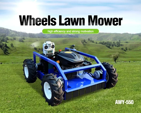 Customized     2025 Affordable New Wheeled Lawn Mower With Four Stroke Standard Lawn Mower Remote Control - Image 7
