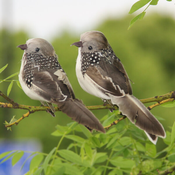 1PC Artificial Feather Bird Garden Floral Decoration Bird Foam Feather Products Fake Sparrow - Image 16