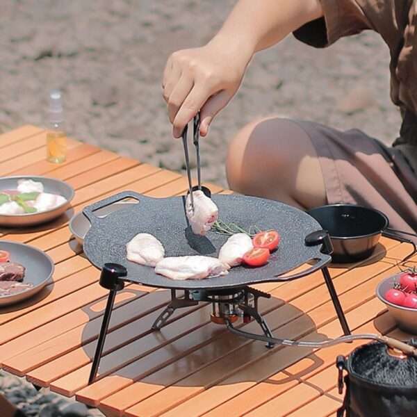 Portable Detachable Vertical Tripod Grill Barbecue Grill Bracket Barbecue Grill Tripod Stand - Image 13