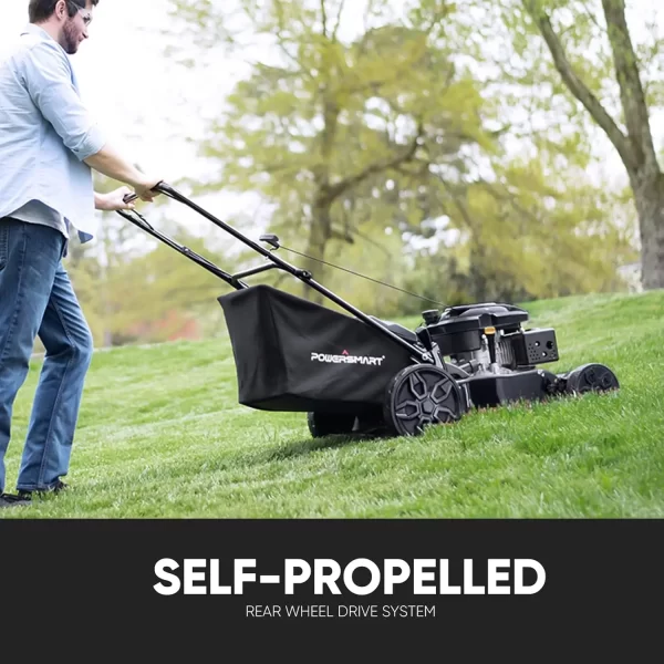 Self Propelled Gas Lawn Mower, 22 in. with 170cc OHV Engine Rear-Wheel-Drive - Image 3
