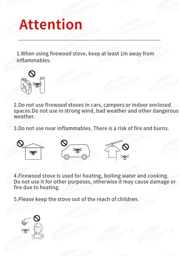 Naturehike Desktop Firewood Stove Detachable Winter Tent Heating Stove - Image 30