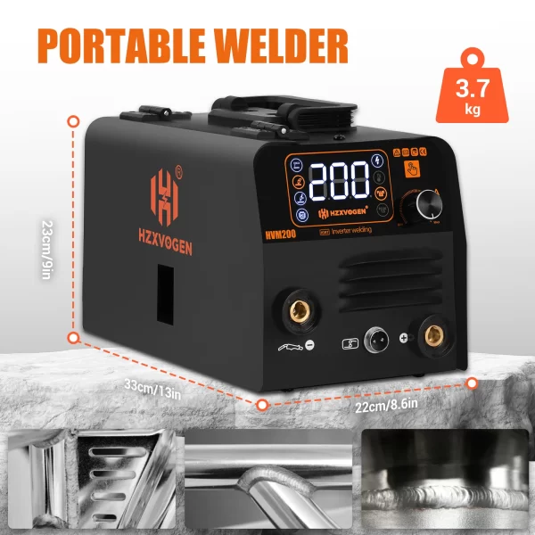 HZXVOGEN 3 in1 MIG/TIG/MMA Semi-Automatic Welding Machine HVM200 - Image 5