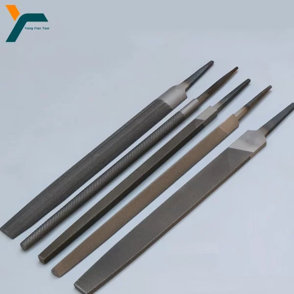 5Pcs 6 Inch Industrial Steel Files Set Flat/Round/Half Round/Triangle/Square