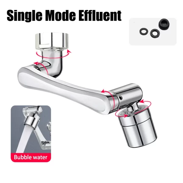 1080° Universal Rotation Faucet Extender Kitchen Robot Arm Extension - Image 7