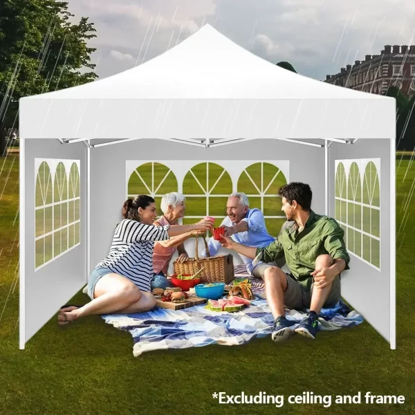 Outdoor Canopy Tent Cloth 2x3m Instant Canopy Tent Sidewalls Transparent Window Design - Image 18