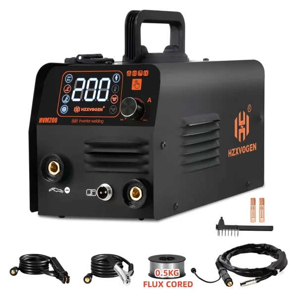 HZXVOGEN 3 in1 MIG/TIG/MMA Semi-Automatic Welding Machine HVM200 - Image 8