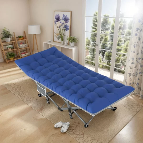 Folding Camping Cot Camp Cots Portable Heavy Duty Outdoor - Image 15
