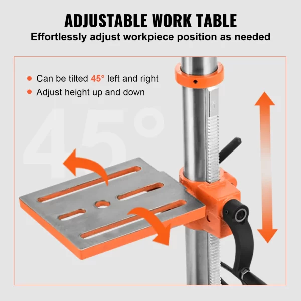 SucceBuy Tabletop Drill Press 3.2Amp 120V 5 Speed Settings 10'' Swing - Image 6