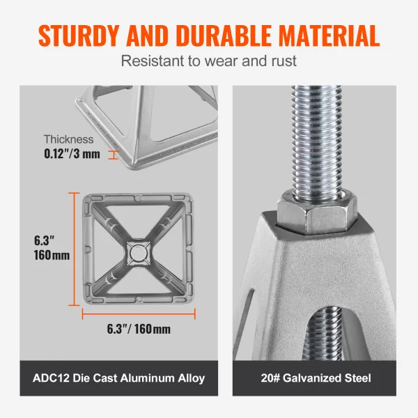 VEVOR RV Stabilizer Jacks 4 Pack Aluminum RV Leveling Jacks 6000 Lbs - Image 5
