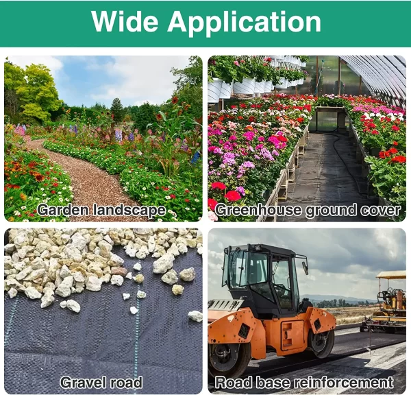 Weed Barrier Fabric Heavy Duty, Woven Weed Control Fabric - Image 8